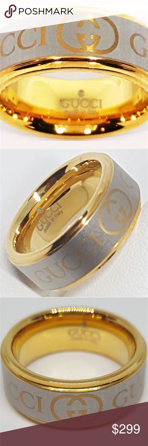 used gucci ring for sale|gucci tungsten ring.